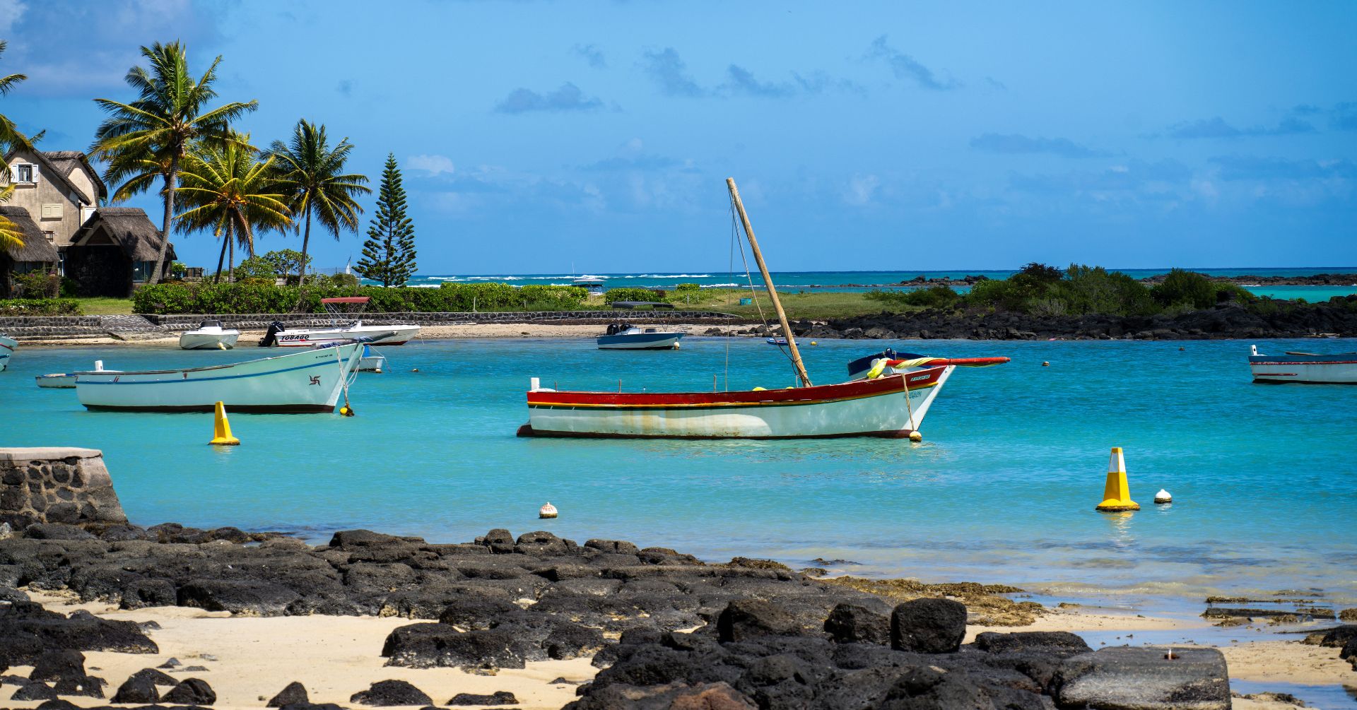 Coastal village of Grand Baie