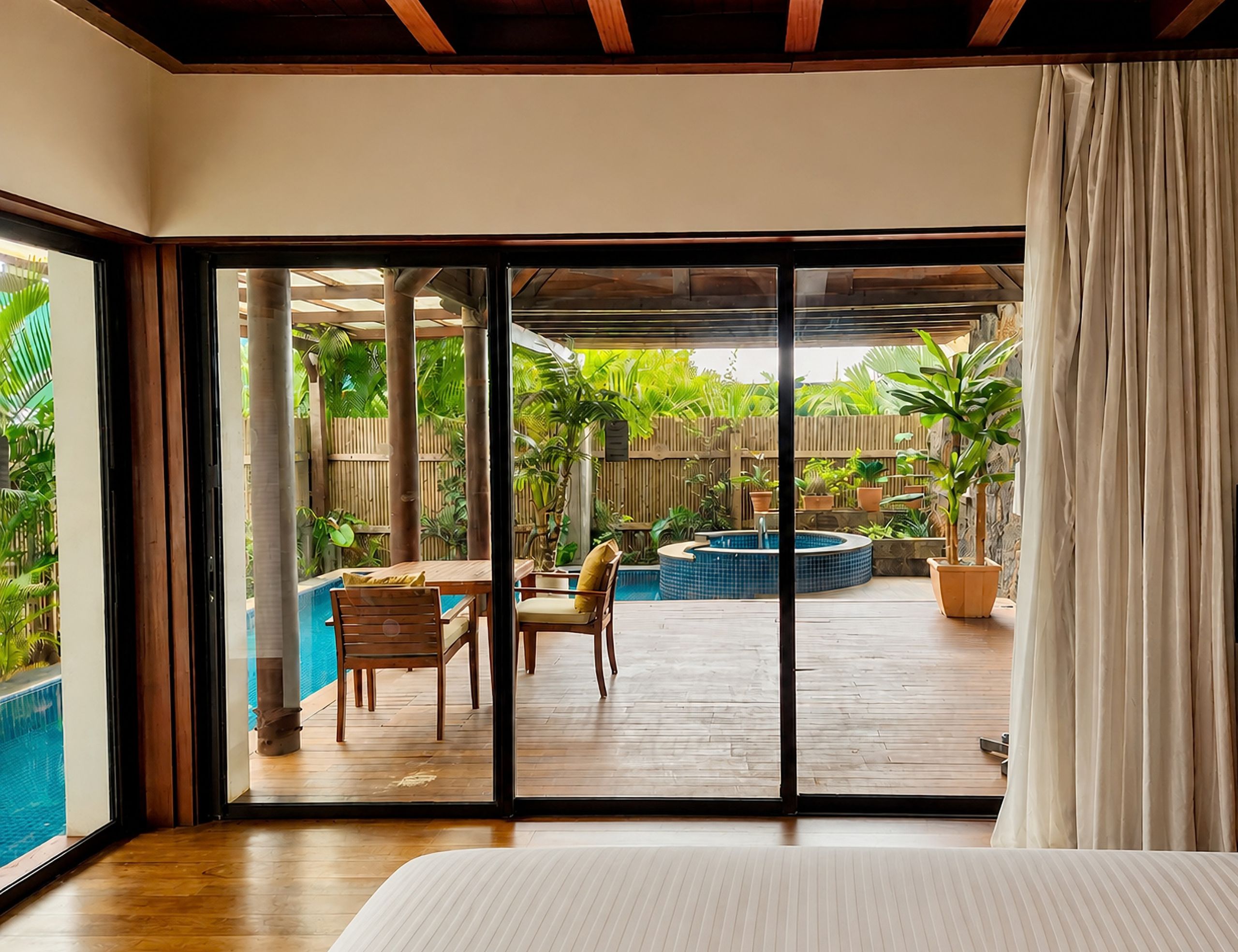 Beachfront luxury suite with full privacy